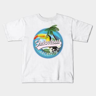 Explore fabulous Argentina logo Kids T-Shirt